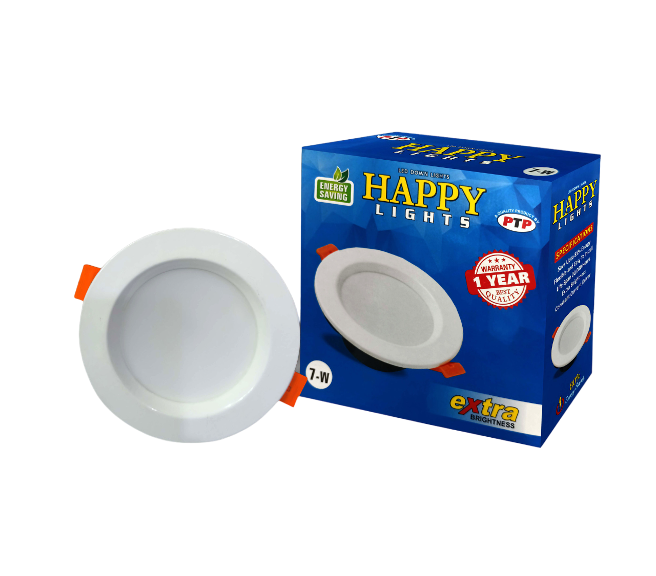 Best LED Ceiling Light 7W - 13W Metal Body - 1 year Brand Warranty- Happy Lights